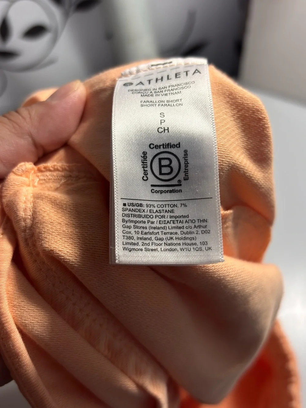 Athleta Peach Drawstring Lounge Shorts
